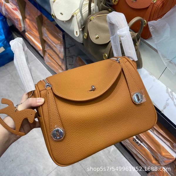 

bags original designer double-shoulder brand doctor bao lindi bag soft cowhide lychee pattern portable one-shoulder cross-body versatile emb