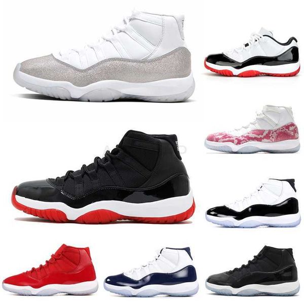 

designer shoeswhite bred 11 men basketball shoes 11s concord cap and gown metallic silver women mens trainers sports sneaker free, Black