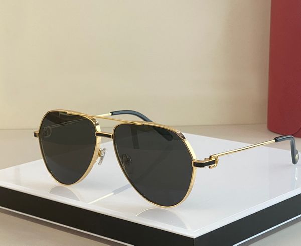 

gold black classic pilot sunglasses for men vintage aviation sun glasses shades gafas de sol designers sunglasses uv400 eyewear with box, White;black
