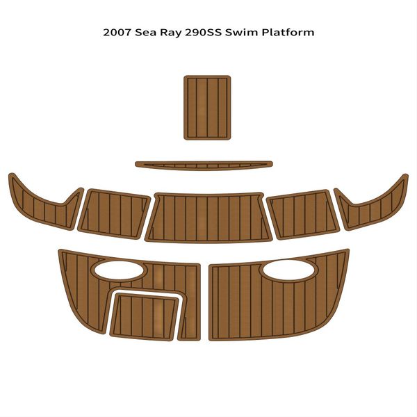 

2007 sea ray 290ss swim platform pad boat eva foam faux teak deck floor mat