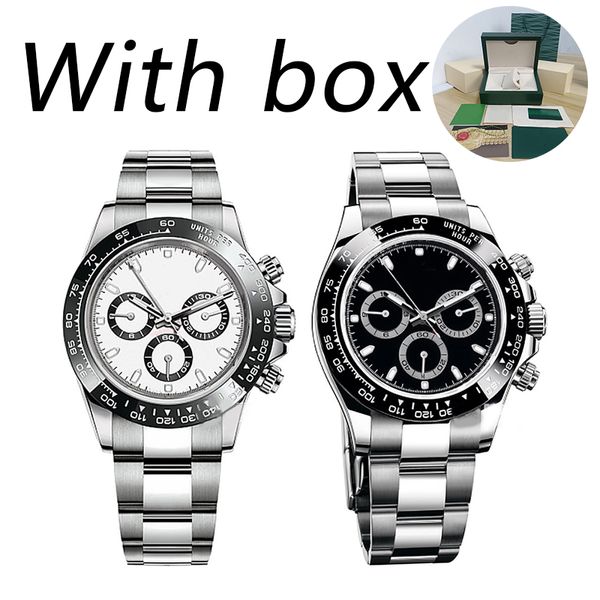 

Mens luxury watch 40mm automatic mechanical gold sapphire designer watch 904L stainless steel panda dial Wristwatches with box Montre De Luxe watches, 10