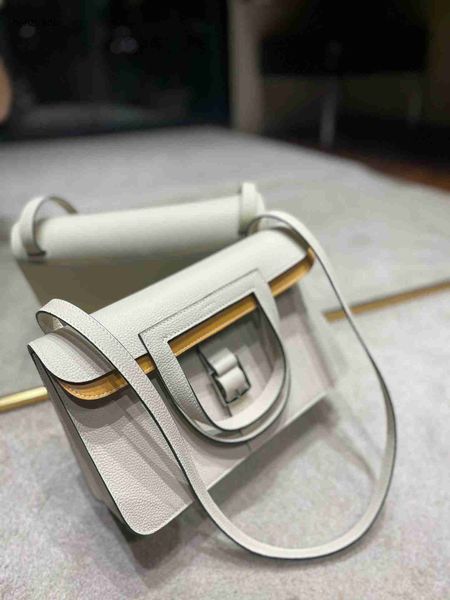 

h halza luxurys handbags simple first layer cow leather horseshoe official small square cross body fashionable one shoulder women s