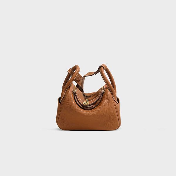 

designer original luxury 2023 bags new mini head layer cowhide lindys bag doctor's leather women's one-shoulder diagonal hand hptu