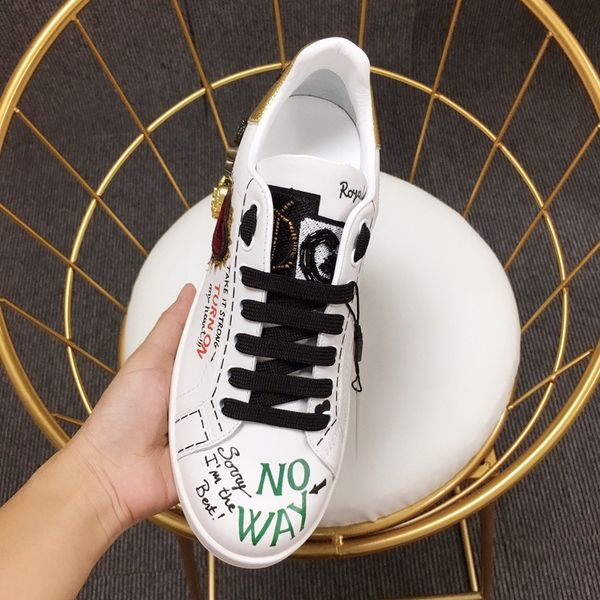 

2023 new platform shoes designer shoes women's casual shoes leather lace up men's fashion platform oversized sneakers white men&#0, Black