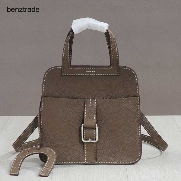 

h halza luxurys handbags leisure women s bag 2023 korean version of the first layer cowhide practical multi purpose decorative buckle postma