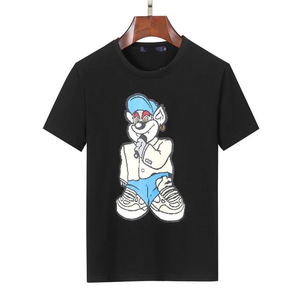 

men's t-shirts mens womens printed fashion man t-shirt cotton material casual tees short sleeve luxury hip hop streetwear mcqueen white, White;black