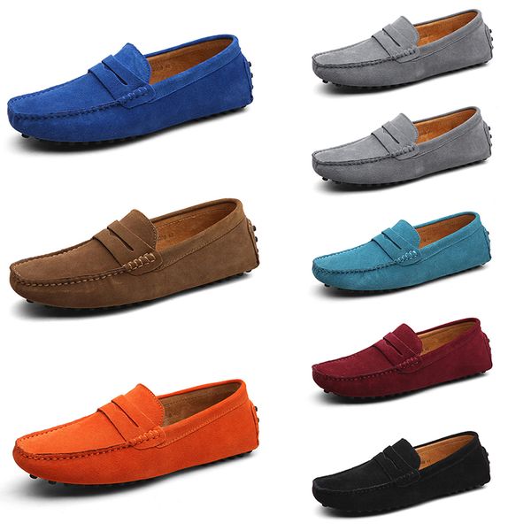 

men casual shoes solid color black breathable leisure silvers taupe dlives orange brown reds jogging walking lows soft multi leather mens sn