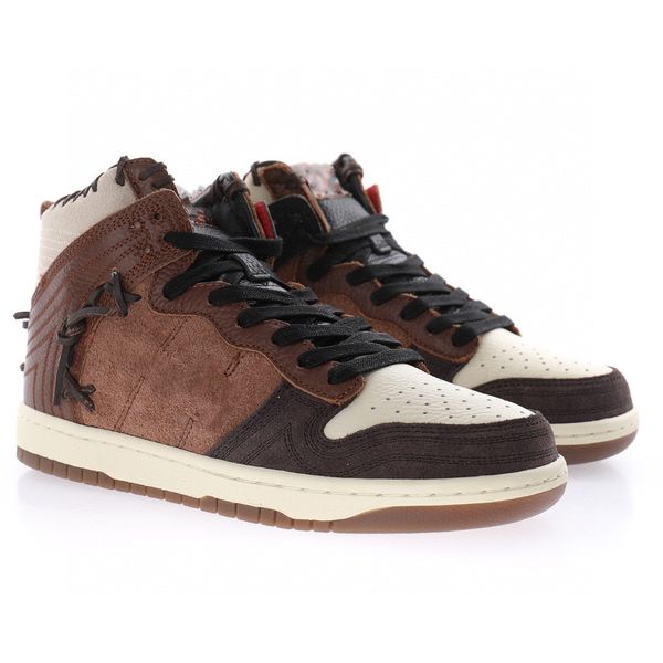 

basketball shoes sb dunks high bodega fauna brown designer sneaker with original box