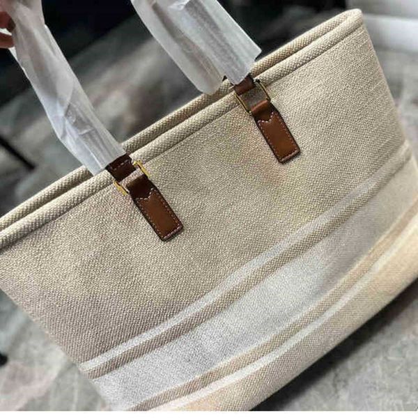 

shopping handbags tote bags classic fashion large lady canvas letter beach luxury designer travel 220401