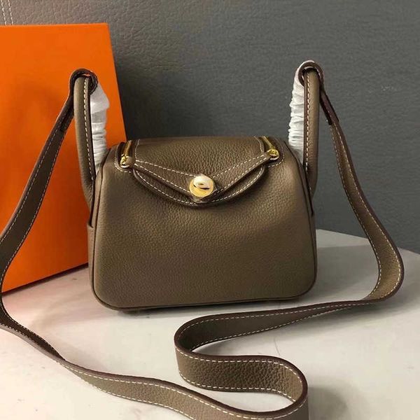 

bags original designer women's luxury messenger bag mini lindys 2023 new togo cowhide women's portable one shoulder doctor's