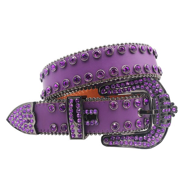 

punk bb rhinestone simon diamond studded belt bling rhinestone belt cowboy cowgirl cinto de strass crown for women men fashion ceinture femm, Black;brown