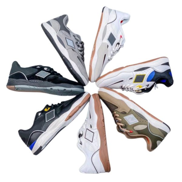 

selling men's skate shoes anti-slip wear-resistant basketball shoes leather splicing sneakers designer shoes low lace-up platform shoes