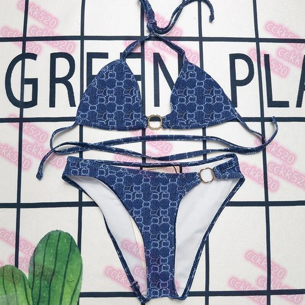 

women swimsuits letters designers swimwear girls print bikini set bathing suit two piece swimming suit