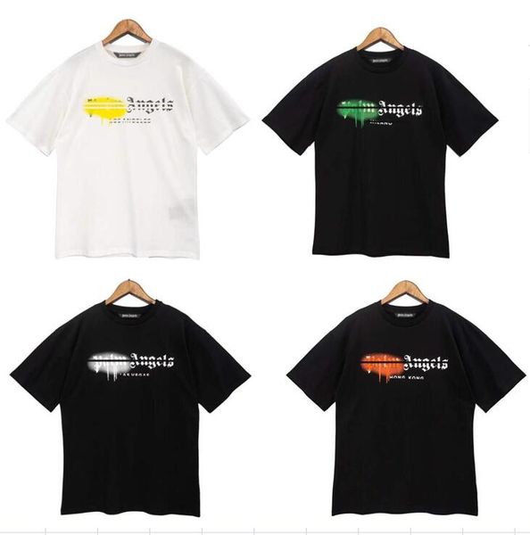 

2023 summer t-shirts mens pa palm men womens stylist tee guillotine bear printed short sleeve truncated bears tees t shirt, White;black