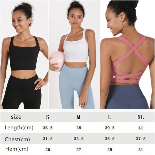 

ll-jy-03 women yoga outfits summer vest girls quakeproof running sport gym bra ladies sleeveless sportswear exercise fitness wear brassiere