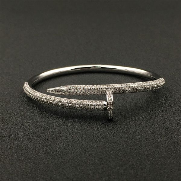 

full diamond bracelets women men 18k gold plated bangle bracelet jewelry for lover gift no box259o, Black