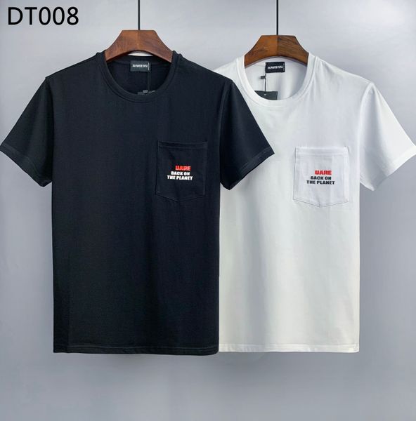 

dsq phantom turtle men's t-shirts mens designer t shirts black white back cool t-shirt men summer italian fashion casual street t-shirt, White;black