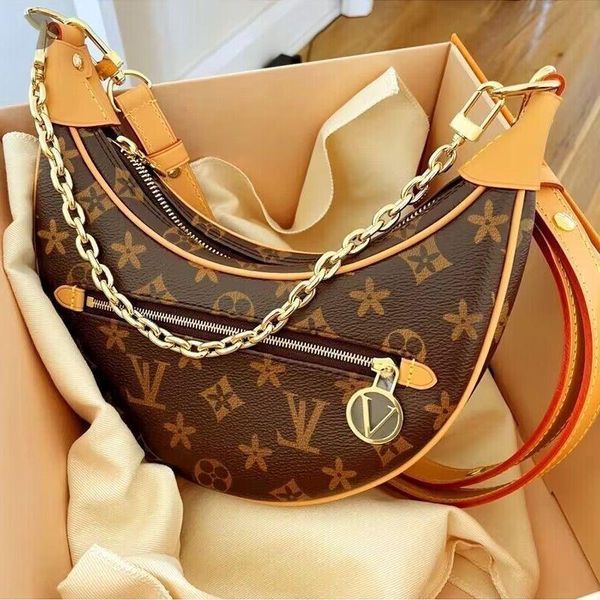 

totes designer bags loop bag croissant hobo chain crossbody shoulder bags cosmetic half-moon underarm purses brown handbags designers m rhwr