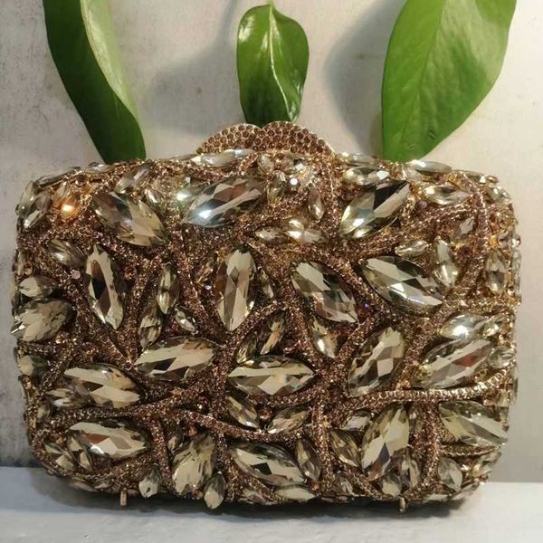 

15 color rhinestones evening bags metal diamond mianudiere handbag bridal clutches wedding party stone clutch purse bags 230308