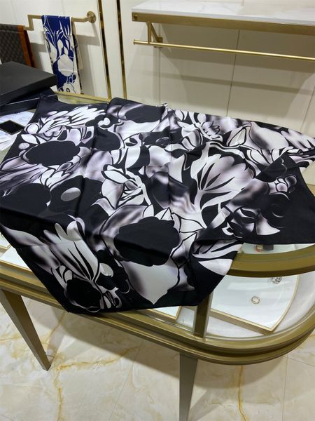 

double silk scarves luxury modal scarfs for ladies designer scarf fashion headscarf women floral alphabet design letter print shawls 90*90, Blue;gray