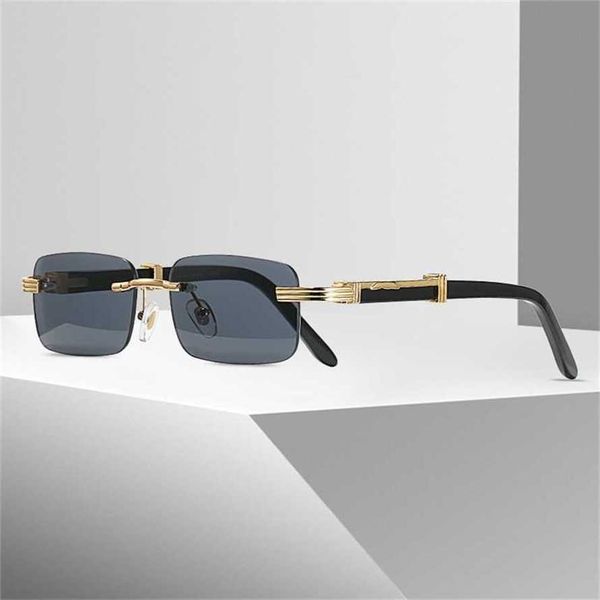 

sunglasses new sunglasses new frameless card and women's tidal sunglasses small box optical frame glasseskajia 2023, White;black