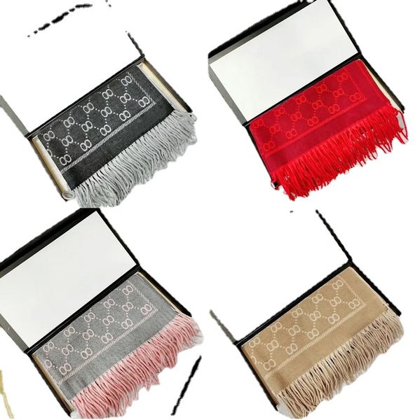 

fashion paris design 100% cashmere scarves mens and womens letter scarf large shawl warm thickened wool, Blue;gray