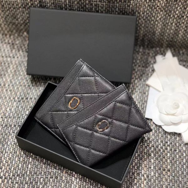 

key wallets fashion cc holder coin purses credit card classic lambskin purse designer original caviar womens men luxury mini card slots port, Red;blue