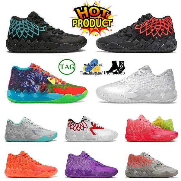 

2023lamelo shoes fashion lamelo ball mb.01 basketball shoes mens rick and morty black blast buzz city be you queen city white silver womens