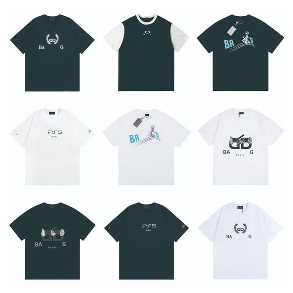 

2023 mens summer designer t shirt casual man womens tees with letters print short sleeves sell luxury men hip hop clothes, White;black