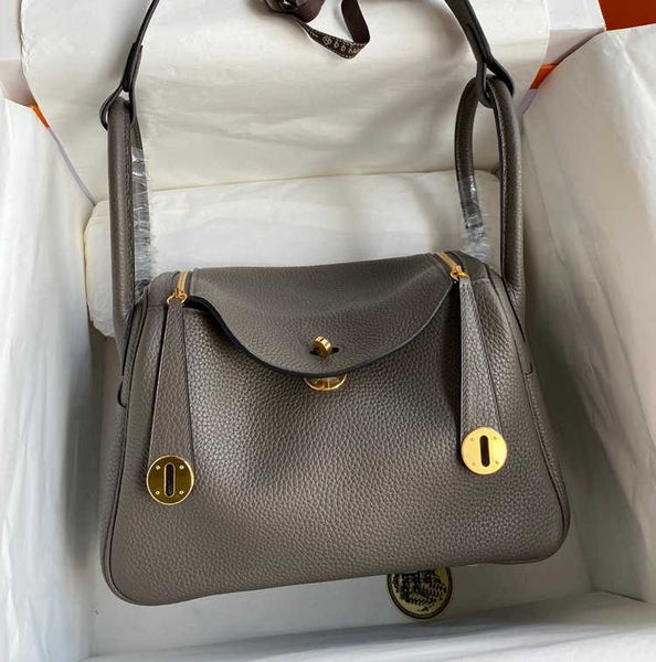 

designer original luxury 2023 bags new handmade wax line lindys bag 26 30 elephant grey tc cow leather doctor female 2 3b75
