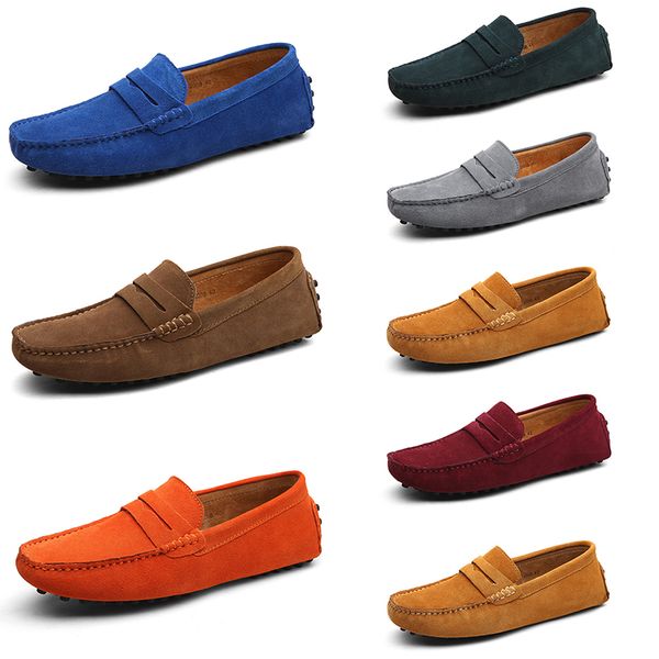 

men casual shoes solid color black breathable popular silvers taupe dlives brown reds orange jogging walking low soft multi leathers mens sn