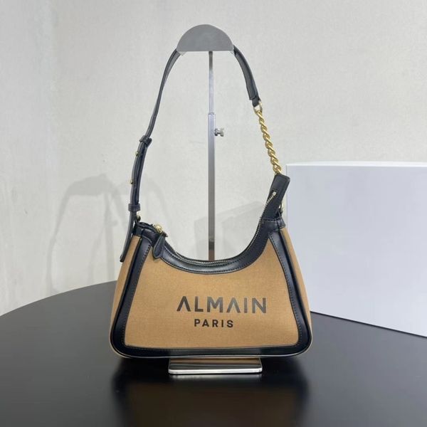 

designer cross-body one shoulder bag women's handbag fashion design canvas chain portable tote bag luxury alphabet casual portable unde
