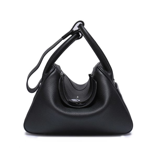 

designer original luxury the bags first layer of cow skin litchi pattern lindi bag doctor's medicine leather women's live broadcas