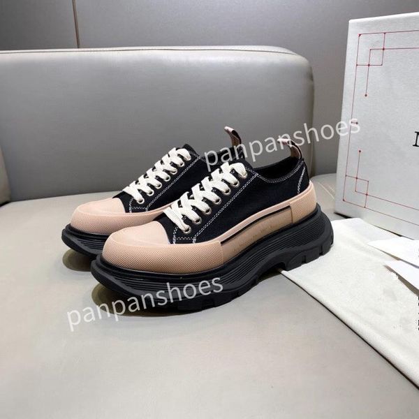 

the new casual platform women men genuine leather 2023 triple lace shoes vintage up reflective flat shoe sneakers, Black