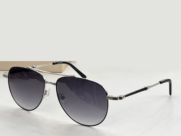 

silver grey shaded pilot sunglasses for men vintage aviation sun glasses shades gafas de sol designers sunglasses uv400 eyewear with box, White;black