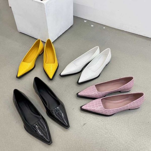 

dress shoes patent leather women flats loafers pointed toe dress shoes shallow slip on flat low heels black pink yellow white autumn spring