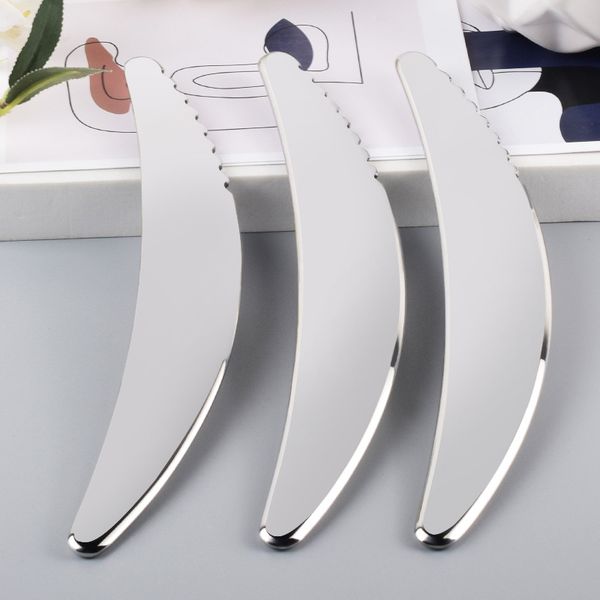 

304 stainless steel massager gua sha tool sawtooth scraper massage head beauty health body neck skin scraping guasha