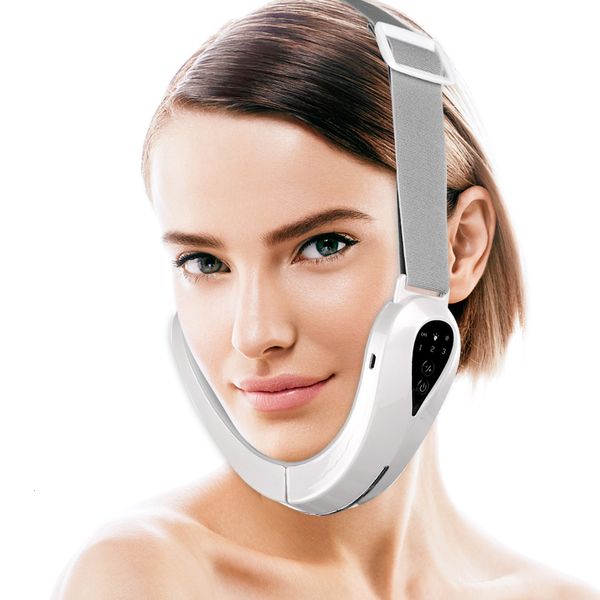 

face massager ems v line shape electric skin lift slimmer machine slimming lifting tightening remove double chin device 230309