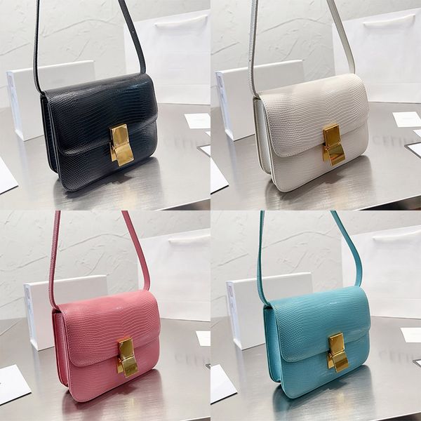 

women designers celins lizard belt bag 9a cowhide genuine leather lady gold hardware shoulder tofu handbag luxurys crossbody tote long strap