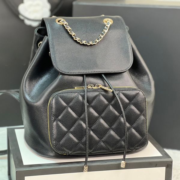 

10a mirror quality calfskin designer backpacks genuine leather shoulder bag with box c270