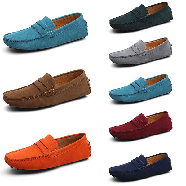 

men casual shoes solid color black breathable leisure silvers taupe dlives greys blues orange jogging walking low soft multi leather mens sn