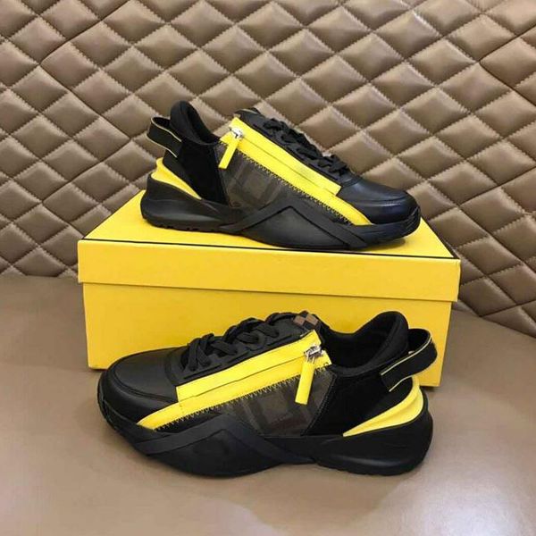 

luxury men's sports shoes casual shoes comfortable and casual men's sports zipper rubber net lightweight skateboard running shoes, Black