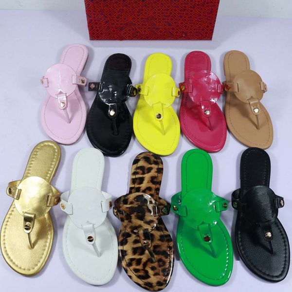 

designer sandals women slippers genuine leather flat beach shoes 2023 summer outdoor flip flops brown black yellow white matte slides sandal
