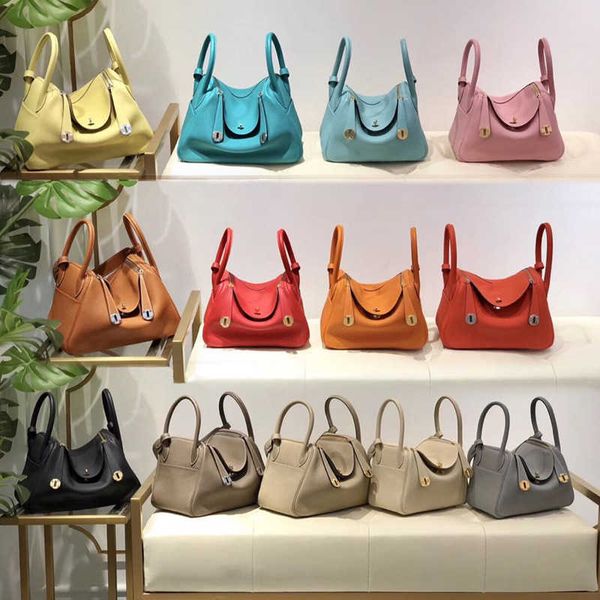 

luxury bags original designer 2023 new handmade wax line lindys bag 26 30 elephant grey tc cow leather doctor female have logo