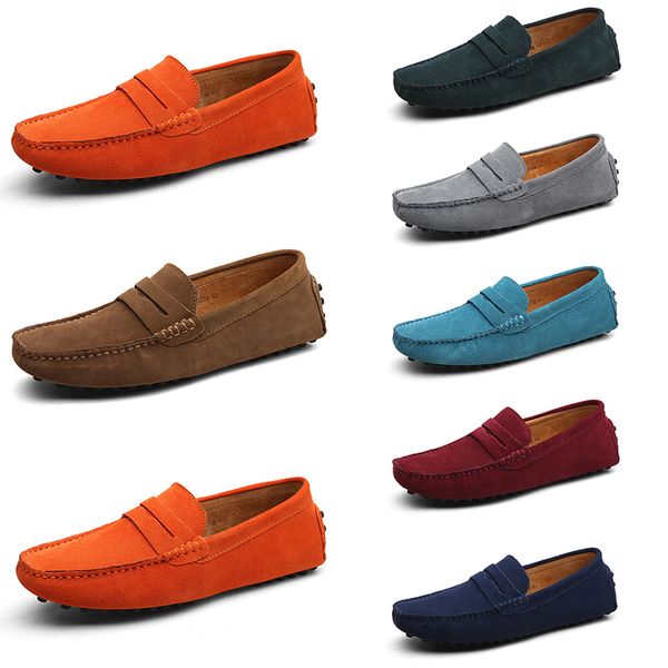 

men casual shoes solid color black breathables leisure silvers taupe dlives grey blue orange jogging walking low soft multi leather mens sne