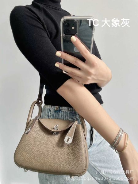 

bags original designer genuine luxury leather women's bag lindys mini small cross-body layer togo one-shoulder portable doctor 9 w8t7