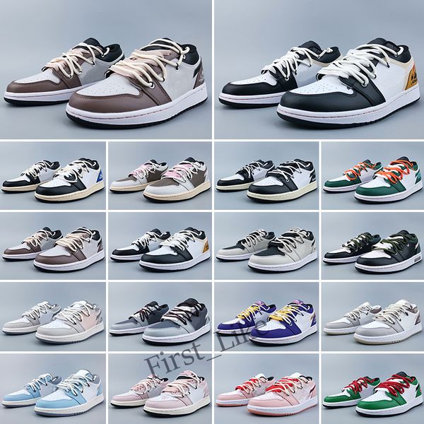 

jump man 1 1s low basketball shoes 1s reverse mocha carbon fiber all-star fragment cactus jack black phantom tear away silver mens trainers