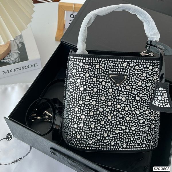 

the mini tote designer crossbody bag luxurys handbags satin bag with all-over synthetic crystals weekender cross body tote purse card holder
