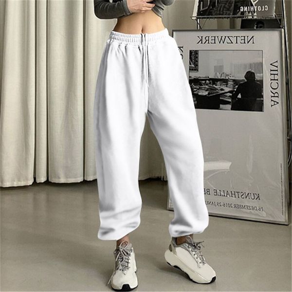 

women's pants capris oversize women white jogging sweatpants korean fashion sports pants y2k sweatpants casual pants harajuku wide jogg, Black;white