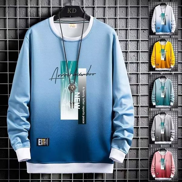 

mens hoodies sweatshirts 2012 korean fashion harajuku oneck long sleeve casual clothing spring autumn 230310, Black